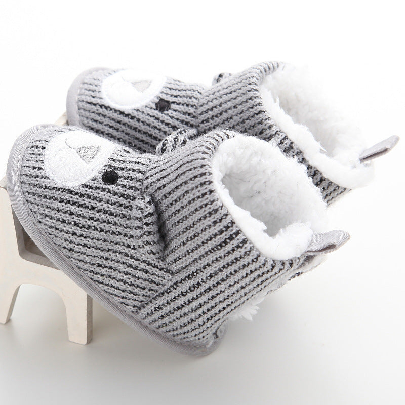 Cozy Knit Bear Booties – Perfect for Fall & Winter! - Little Moon