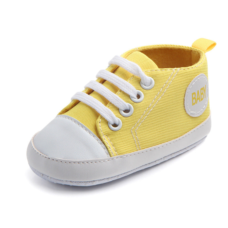 Classic Canvas Baby Sneakers – Soft, Sporty & Non-Slip - Little Moon