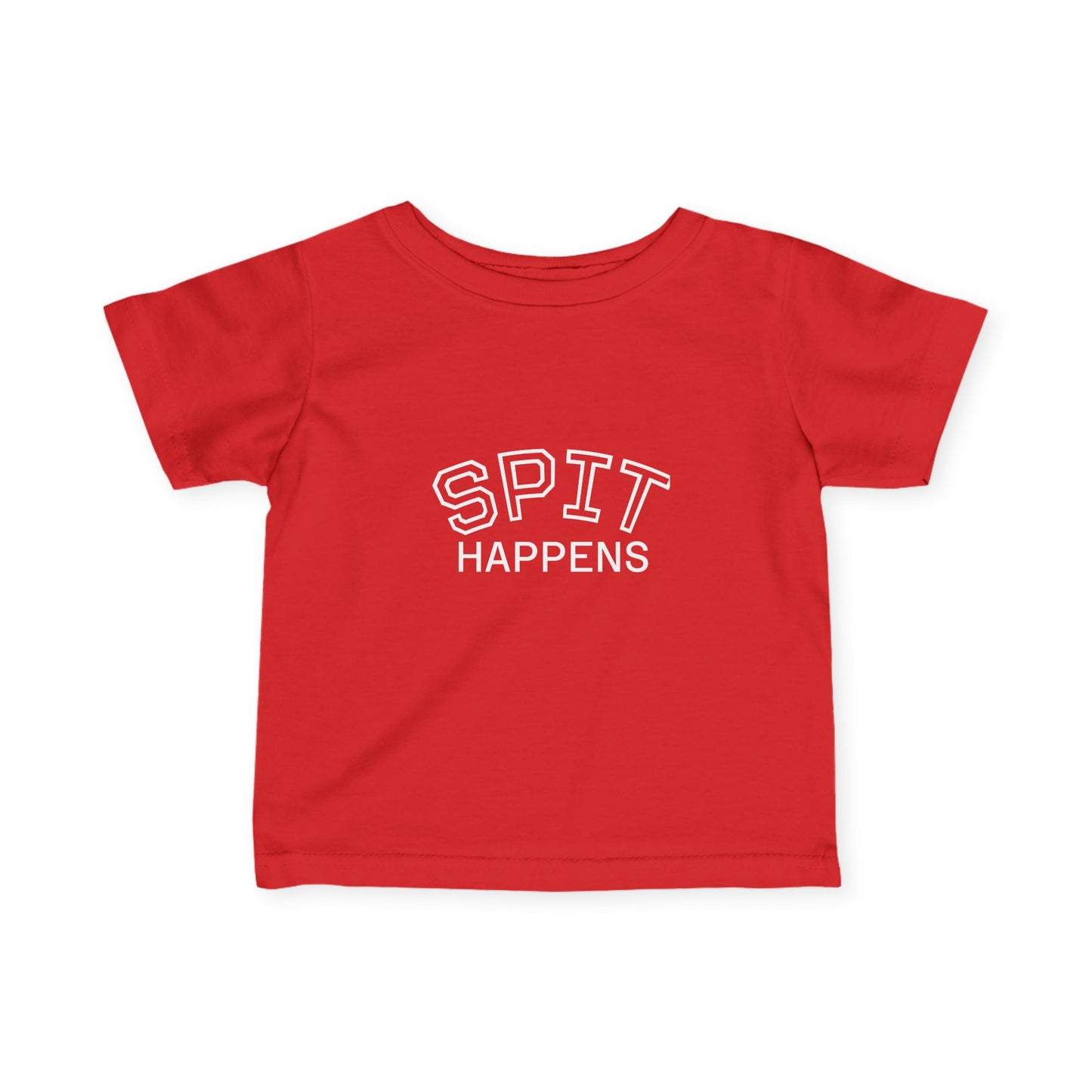 Spit Happens Funny Baby Tee – Adorable & Comfy! - Little Moon