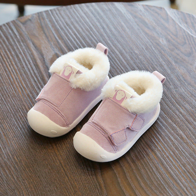 Velvet Cotton Toddler Shoes – Soft, Warm & Stylish! - Little Moon
