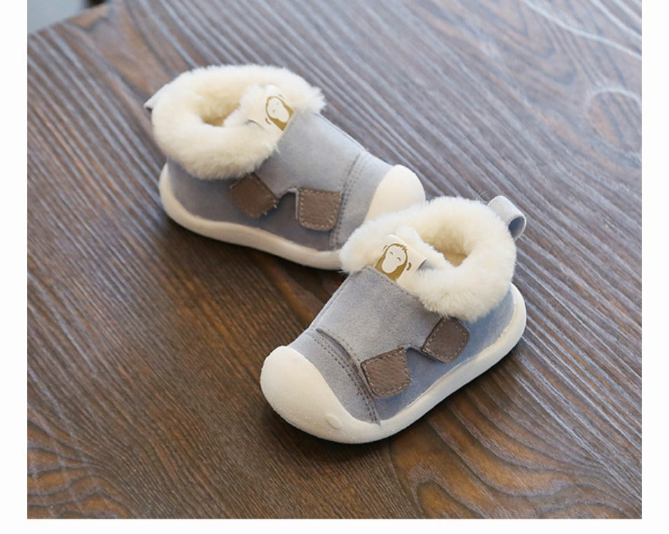 Velvet Cotton Toddler Shoes – Soft, Warm & Stylish! - Little Moon