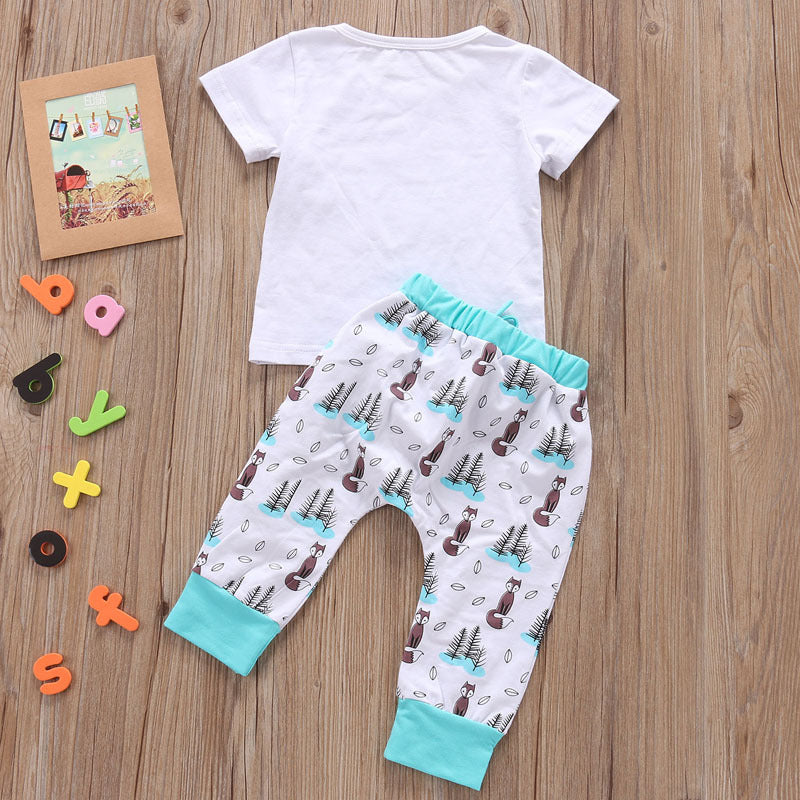Newborn T-Shirt & Pants Outfit Set for Babies - Little Moon