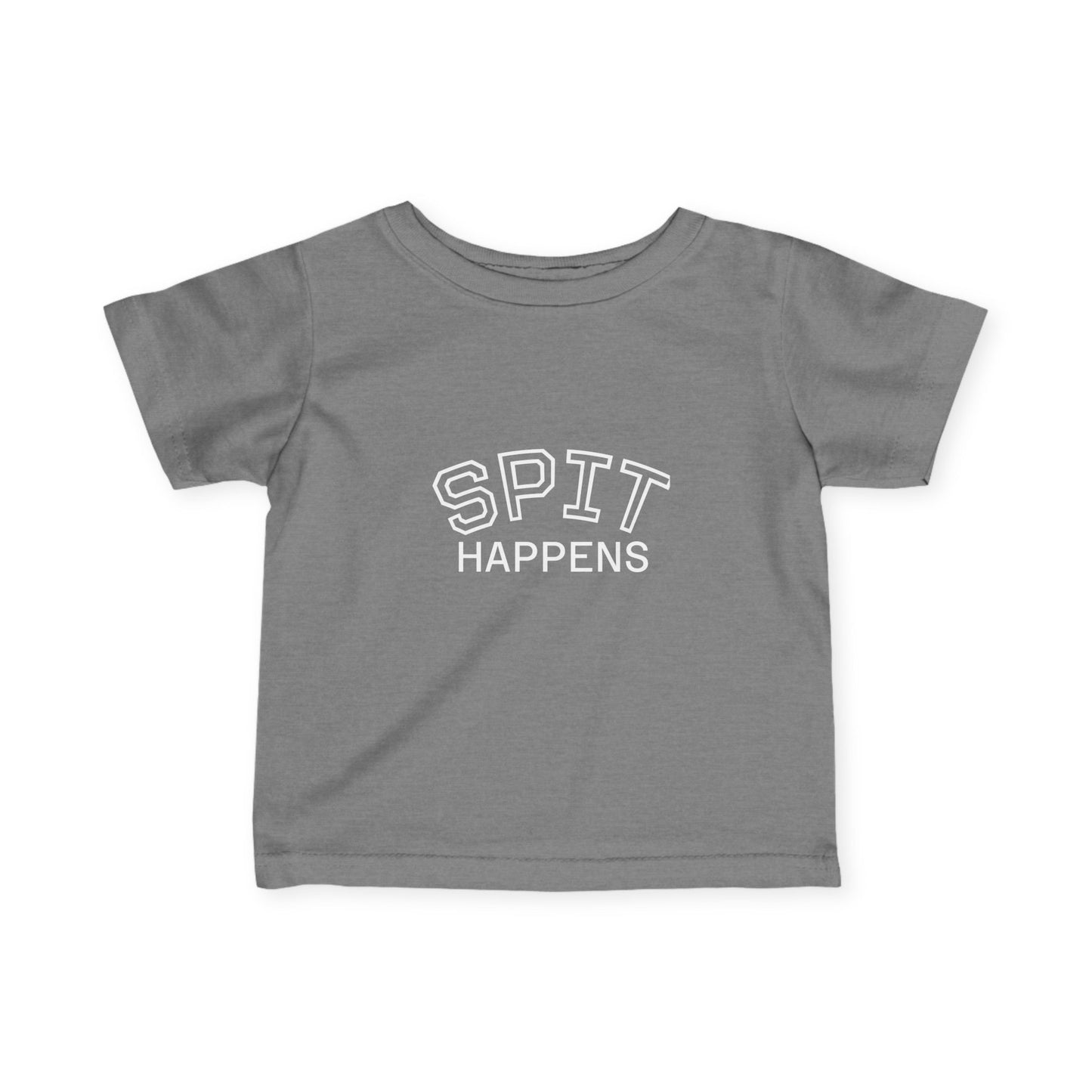 Spit Happens Funny Baby Tee – Adorable & Comfy! - Little Moon