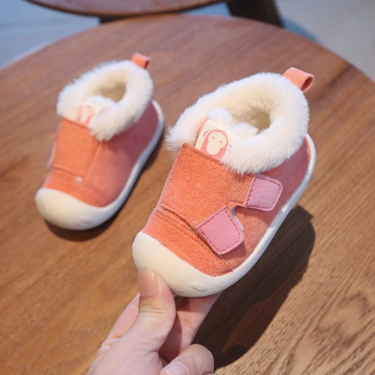 Velvet Cotton Toddler Shoes – Soft, Warm & Stylish! - Little Moon