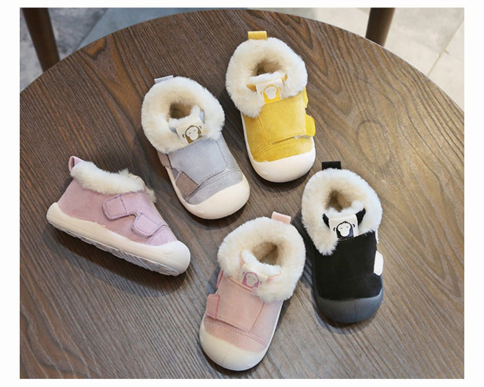 Velvet Cotton Toddler Shoes – Soft, Warm & Stylish! - Little Moon