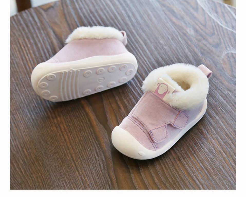 Velvet Cotton Toddler Shoes – Soft, Warm & Stylish! - Little Moon