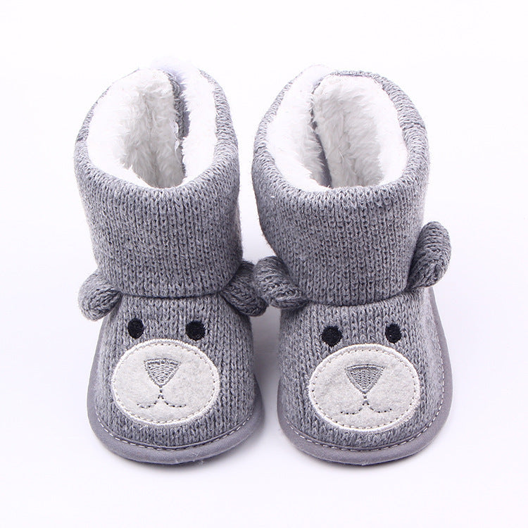 Cozy Knit Bear Booties – Perfect for Fall & Winter! - Little Moon