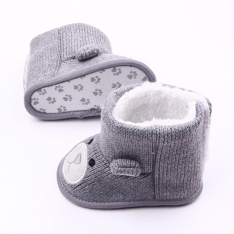 Cozy Knit Bear Booties – Perfect for Fall & Winter! - Little Moon