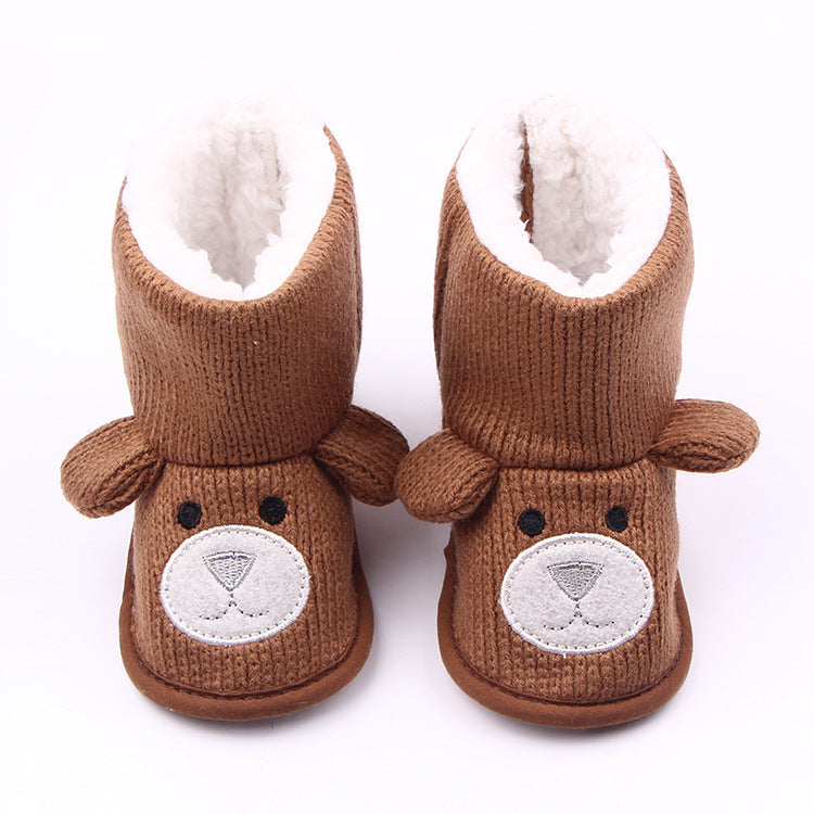 Cozy Knit Bear Booties – Perfect for Fall & Winter! - Little Moon