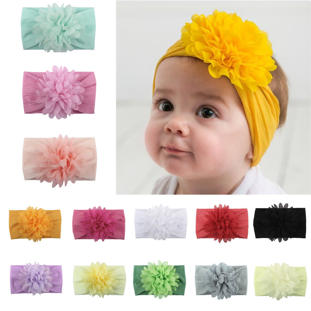 Chiffon Flower Baby Headband – Cute Princess Hair Accessory - Little Moon