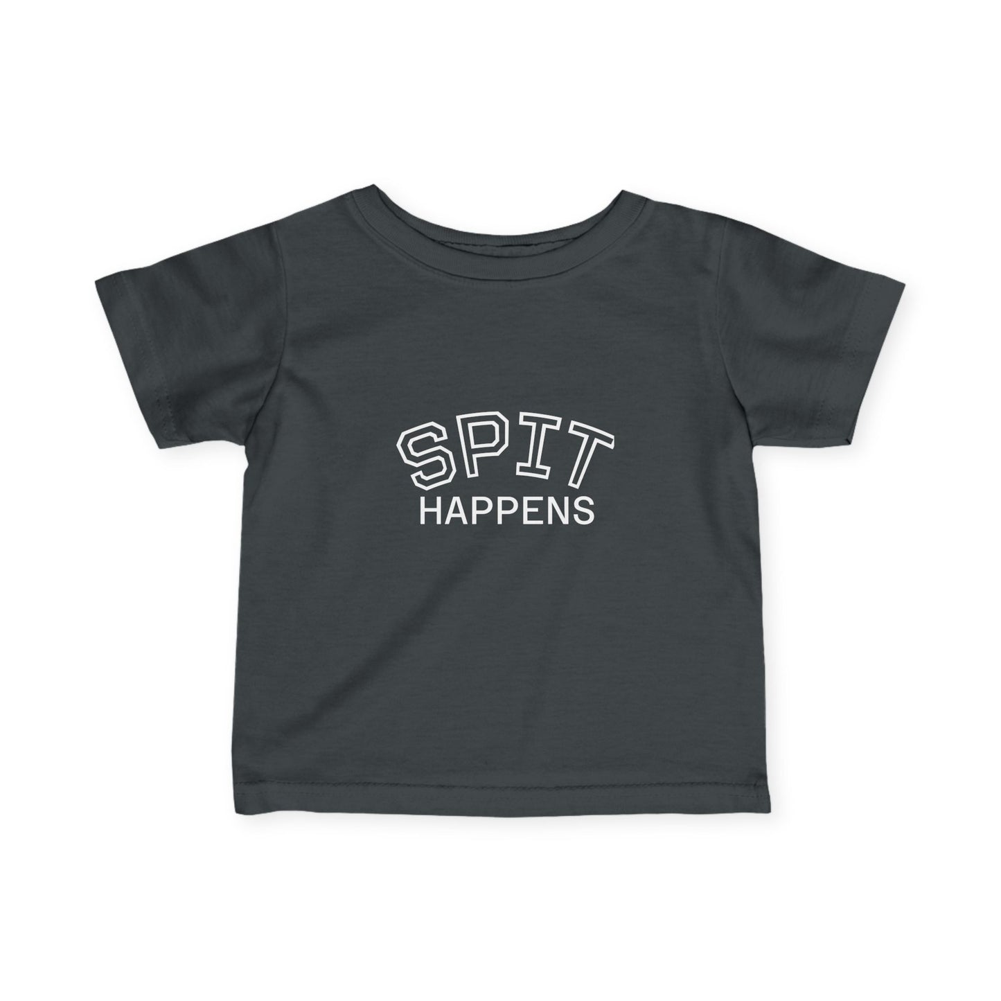 Spit Happens Funny Baby Tee – Adorable & Comfy! - Little Moon