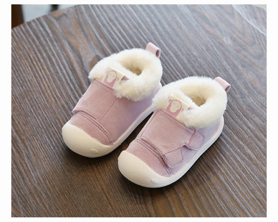 Velvet Cotton Toddler Shoes – Soft, Warm & Stylish! - Little Moon
