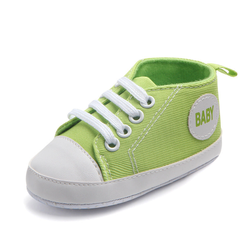 Classic Canvas Baby Sneakers – Soft, Sporty & Non-Slip - Little Moon