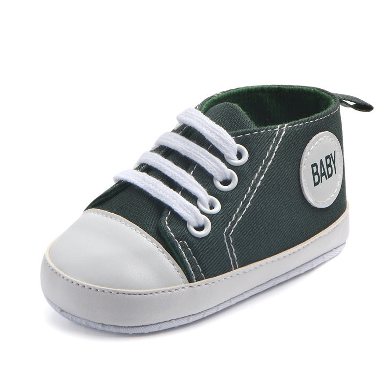 Classic Canvas Baby Sneakers – Soft, Sporty & Non-Slip - Little Moon