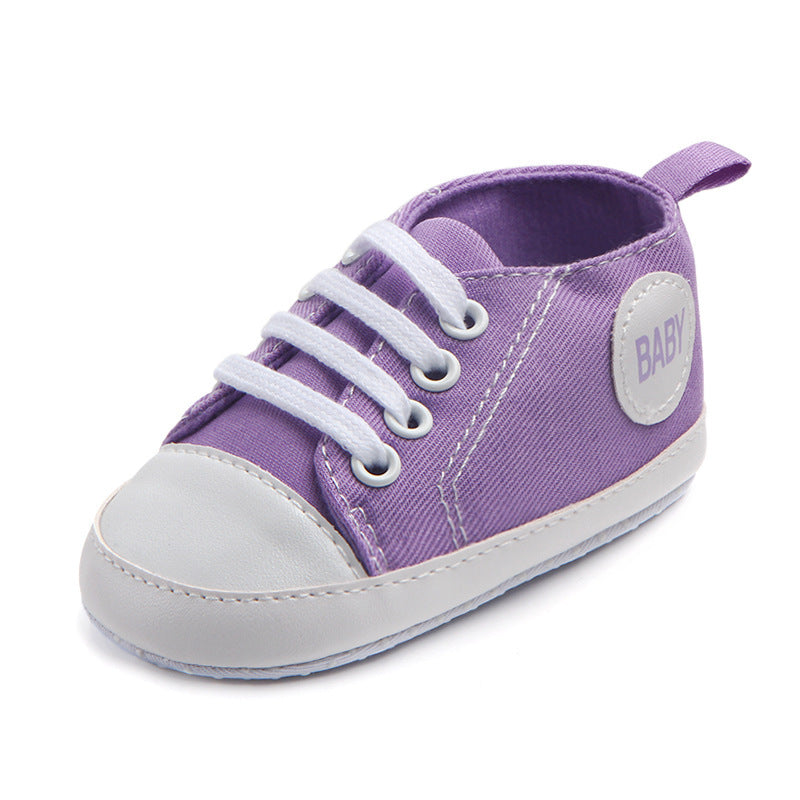 Classic Canvas Baby Sneakers – Soft, Sporty & Non-Slip - Little Moon