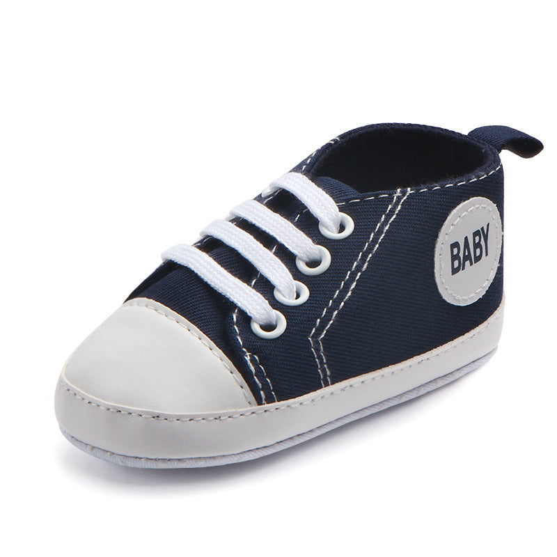 Classic Canvas Baby Sneakers – Soft, Sporty & Non-Slip - Little Moon