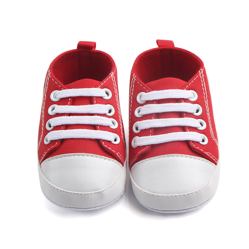 Classic Canvas Baby Sneakers – Soft, Sporty & Non-Slip - Little Moon