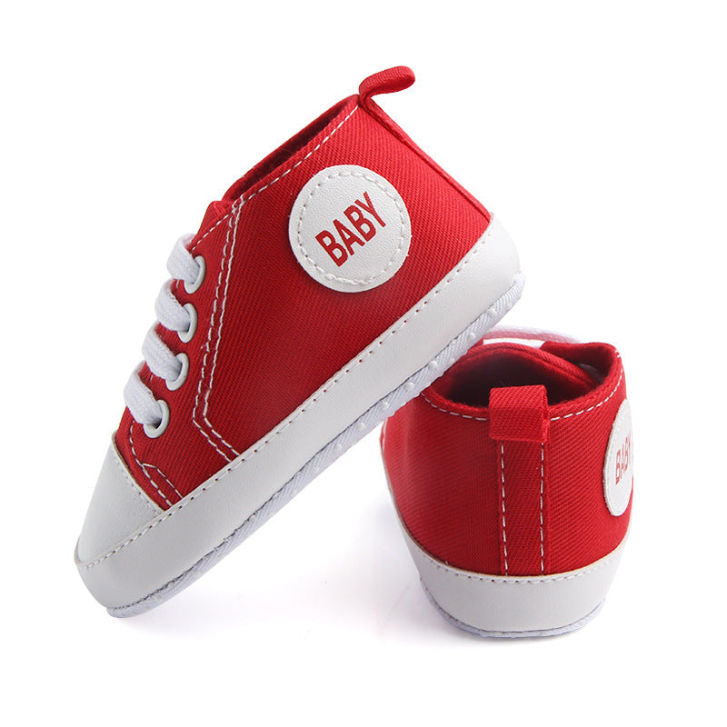 Classic Canvas Baby Sneakers – Soft, Sporty & Non-Slip - Little Moon