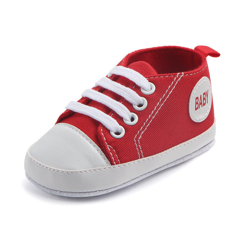 Classic Canvas Baby Sneakers – Soft, Sporty & Non-Slip - Little Moon