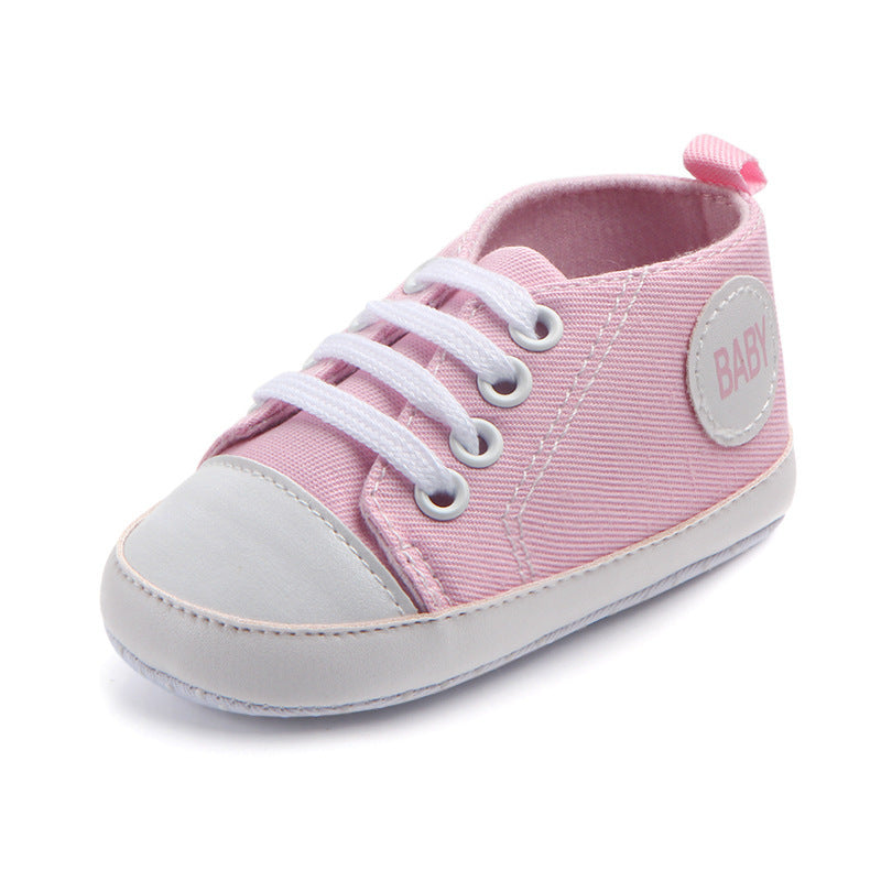 Classic Canvas Baby Sneakers – Soft, Sporty & Non-Slip - Little Moon