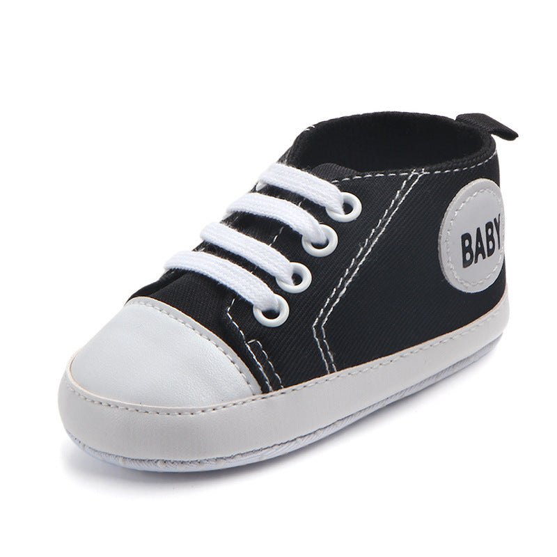 Classic Canvas Baby Sneakers – Soft, Sporty & Non-Slip - Little Moon