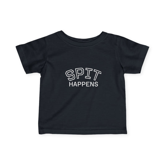 Spit Happens Funny Baby Tee – Adorable & Comfy! - Little Moon