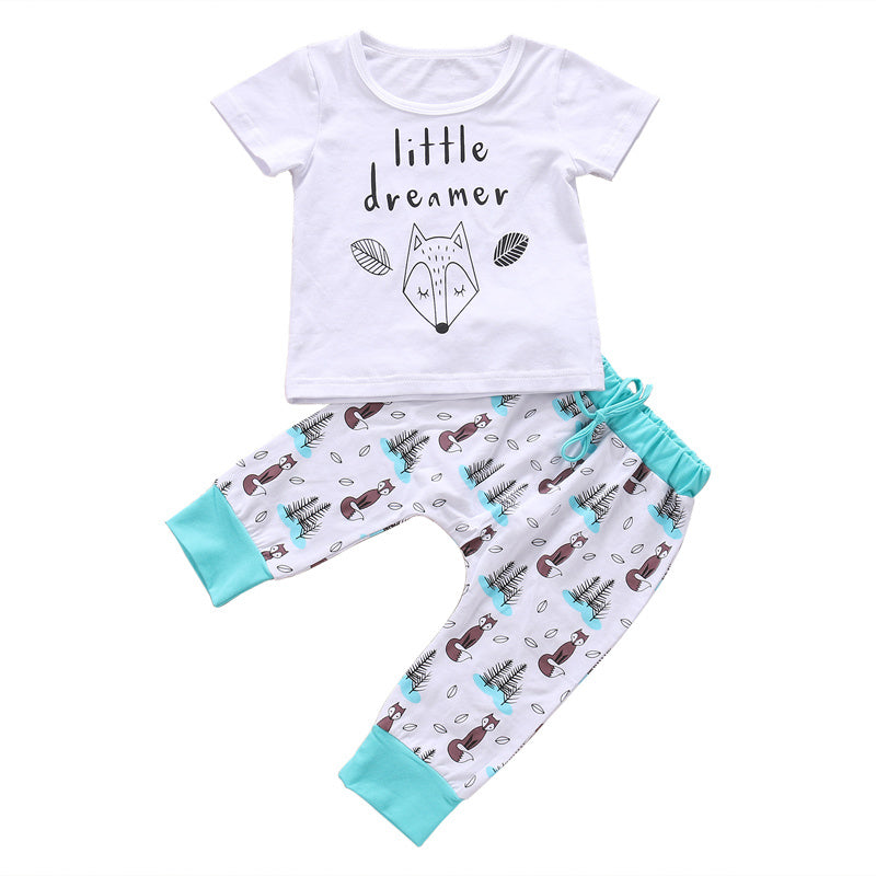 Newborn T-Shirt & Pants Outfit Set for Babies - Little Moon