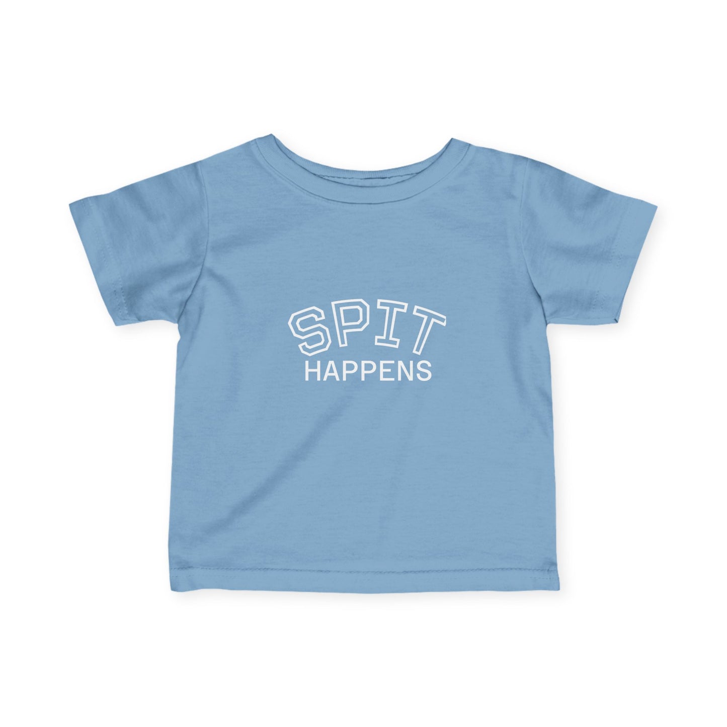 Spit Happens Funny Baby Tee – Adorable & Comfy! - Little Moon