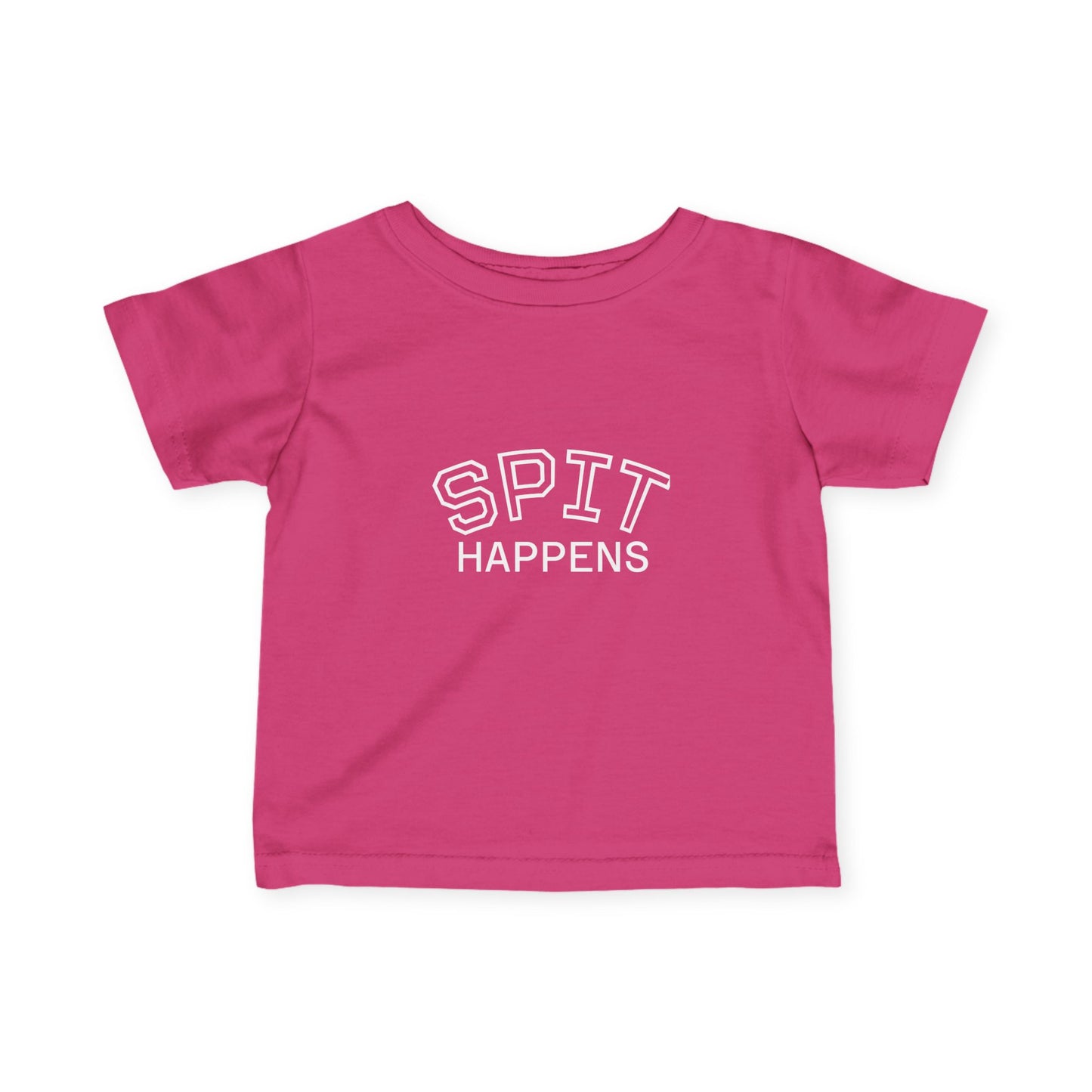 Spit Happens Funny Baby Tee – Adorable & Comfy! - Little Moon
