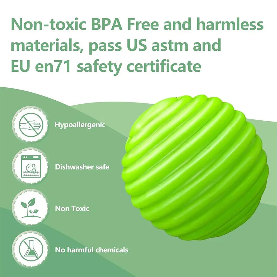 6PCS Soft Sensory Balls for Baby Play & Learning - Little Moon